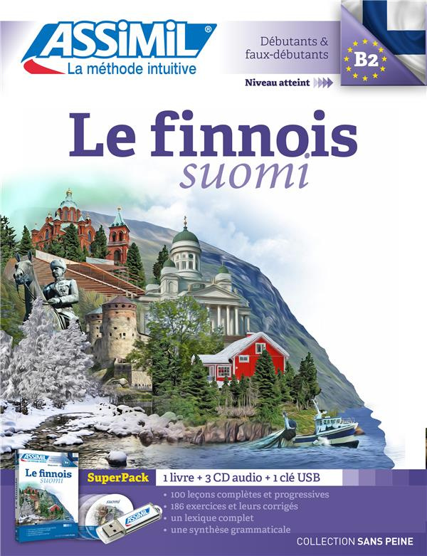 Superpack Le Finnois. Contient 1 livre, 1 clé USB, avec 3 CD audio MP3