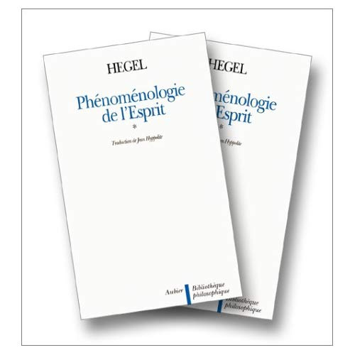 Phénoménologie de l'Esprit en 2 volumes