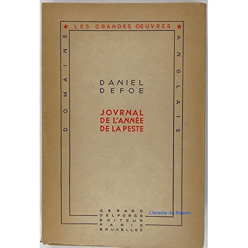 JOURNAL DE L'ANNEE DE LA PESTE