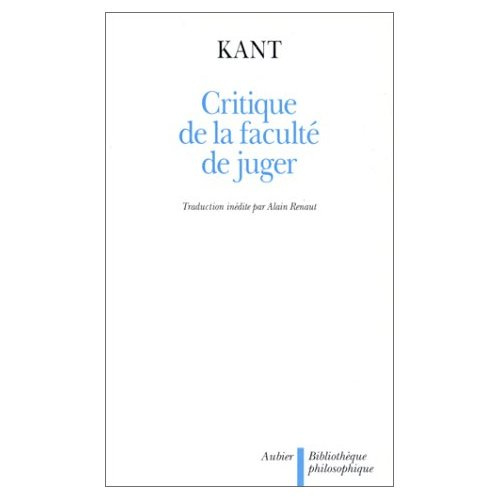 Critique de la faculté de juger