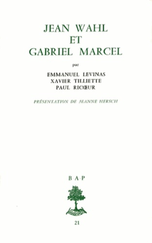 Jean Wahl et Gabriel Marcel