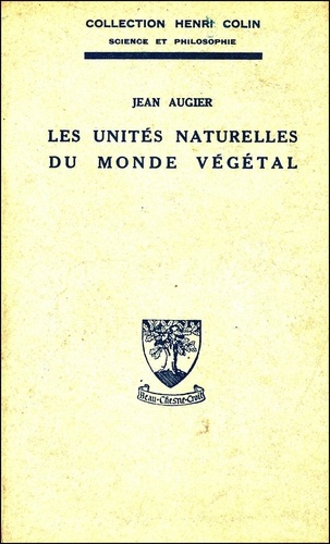 Les unités naturelles du monde végétal