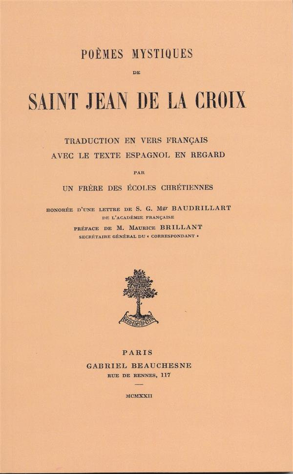 Poèmes mystiques. Edition bilingue français-espagnol