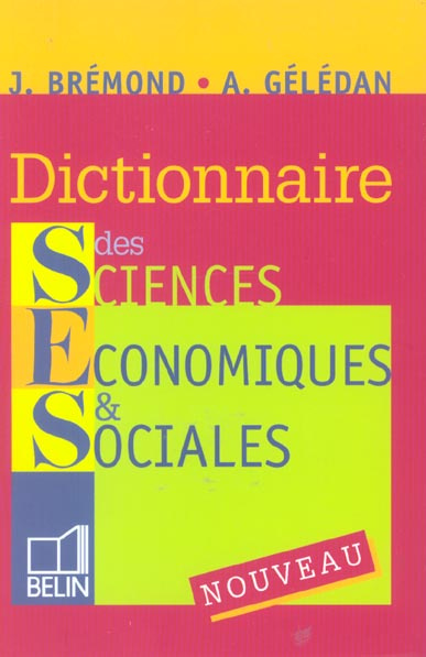 Dictionnaire des sciences économiques et sociales