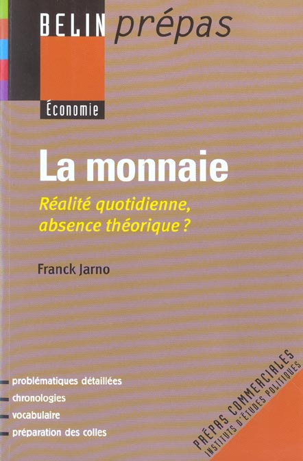 La monnaie. Réalité quotidienne, absence théorique ?