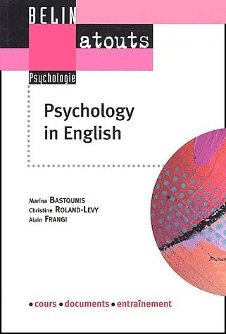 Psychology in english. Méthodes de recherche et communication scientifique