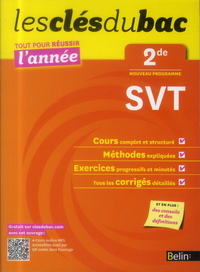 Clés du Bac - SVT 2e - Réussir l'année