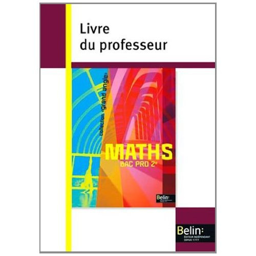 Mathématiques Bac Pro 2e