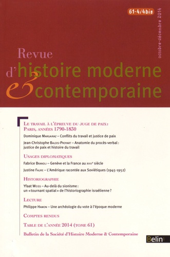Revue d'histoire moderne et contemporaine/61442014/Revue d'histoire moderne et contemporaine Tome 61