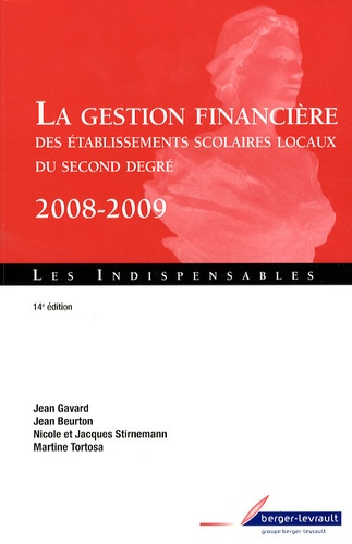 GESTION FINANCIERE DES ETAB SCOLAIRES LOCAUX SECOND DEGRE