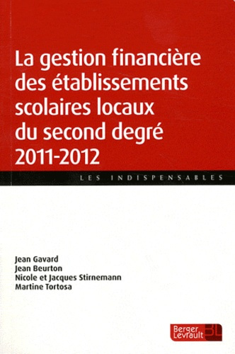 GESTION FINANCIERE DES ETABLIS SCOL LOCAUX 2011-2012