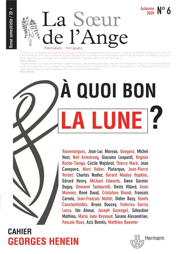 La Soeur de l'Ange n°6. À quoi bon la Lune ?