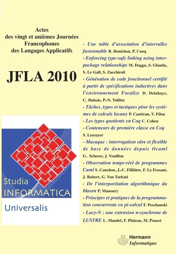 Studia informatica universalis : JFLA 2010