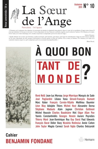 La Soeur de l'Ange n°10. À quoi bon tant de monde ?