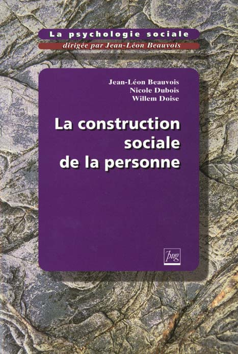 CONSTRUCTION SOCIALE DE LA PERSONNE T4 (LA)