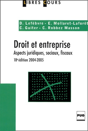 DROIT ET ENTREPRISE 10 EME EDITION