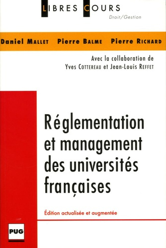 REGLEMENTS ET MANAGEMENT DES UNIVERSITES FRANCAISES