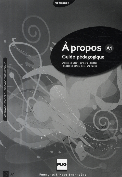 A PROPOS A1 GUIDE PEDAGOGIQUE