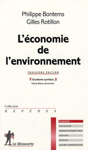 L'économie de l'environnement. 3e édition
