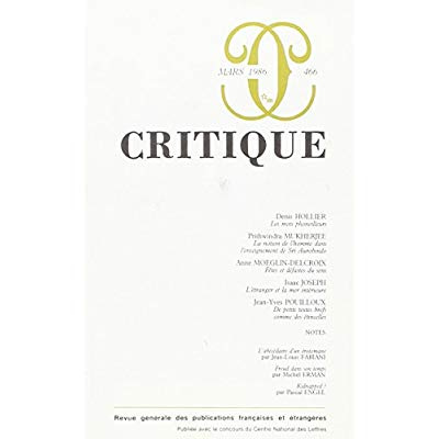 REVUE CRITIQUE
