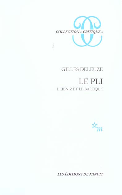 LE PLI. Leibniz et le Baroque