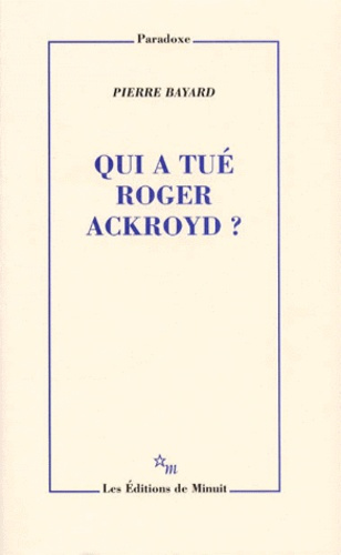 Qui a tué Roger Ackroyd ?