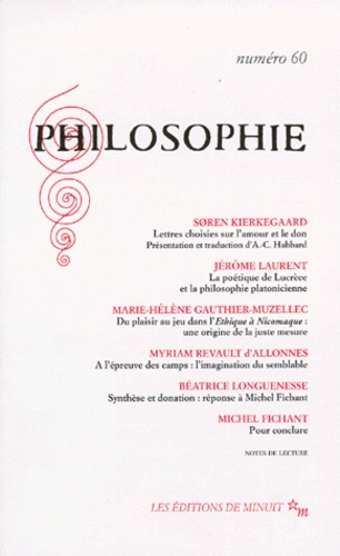 PHILOSOPHIE N° 60 1ER DECEMBRE 1998