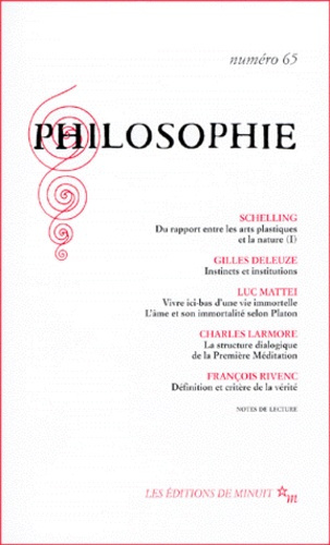 PHILOSOPHIE N° 65 MARS 2000