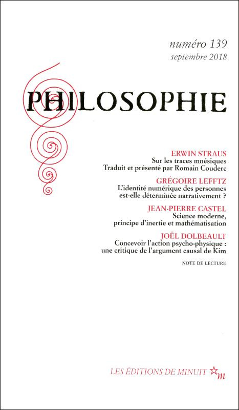 Philosophie N° 139, septembre 2018