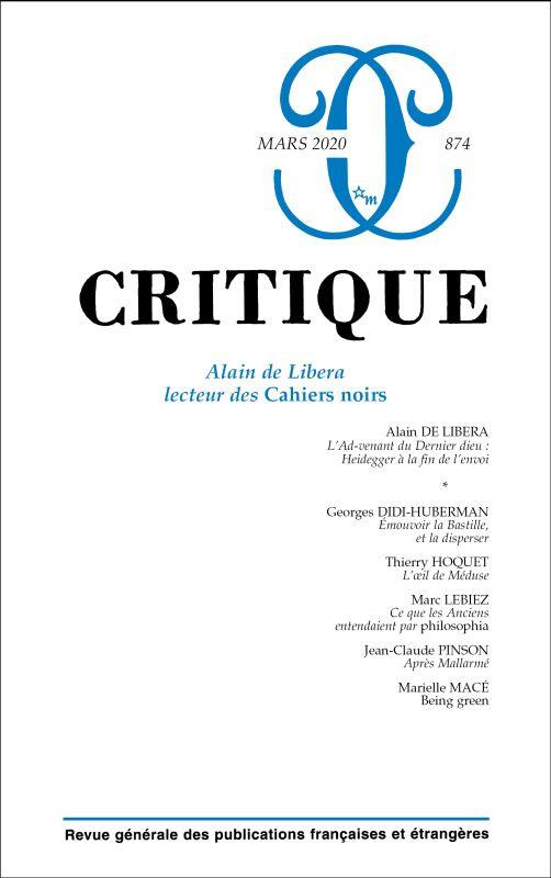 Critique N° 874