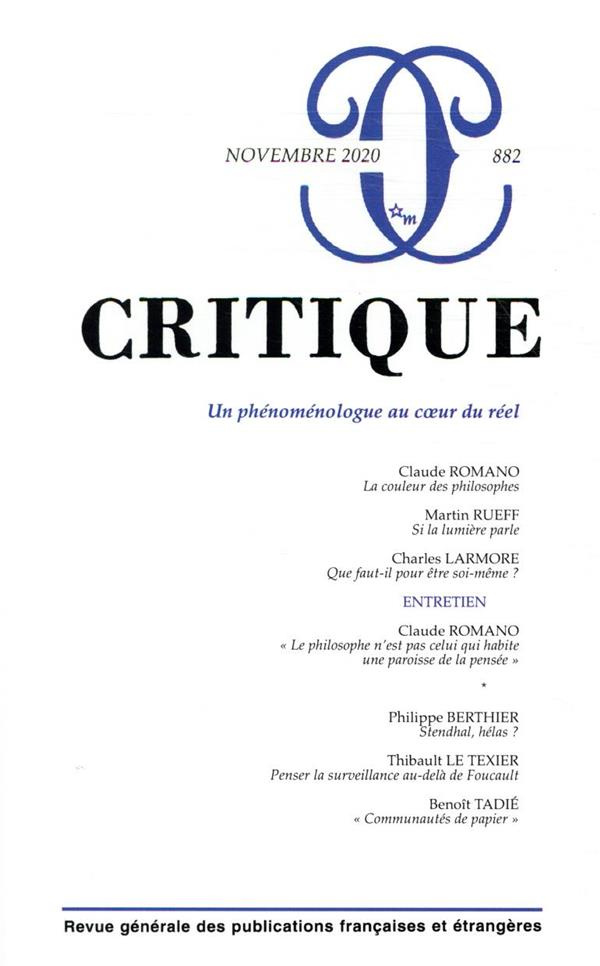 Critique N° 882