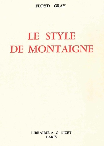 Le style de Montaigne