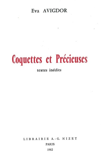 Coquettes et Précieuses. Textes inédits