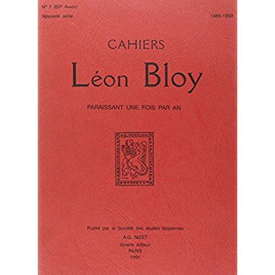 Cahiers Léon Bloy, Nouvelle série n°1, 1989-1990