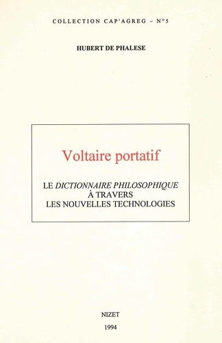 Voltaire portatif. Le Dictionnaire Philosophique à travers les nouvelles technologies
