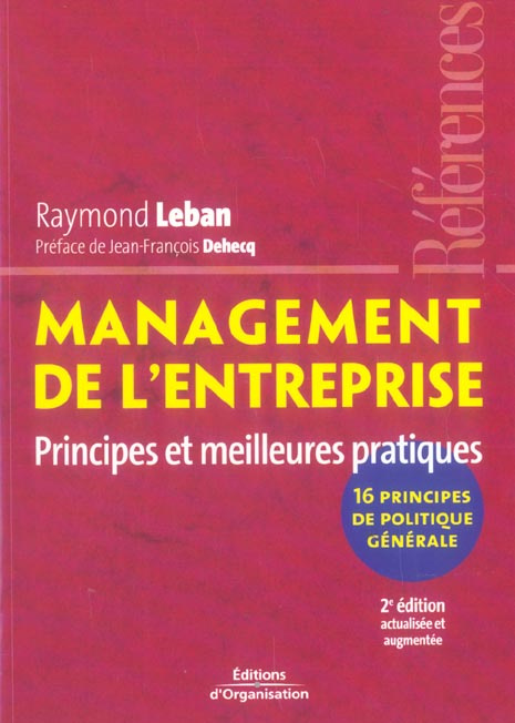 Management de l'entreprise. Principes et meilleures pratiques, 2e édition