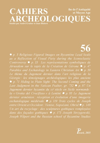 Cahiers archéologiques N° 56