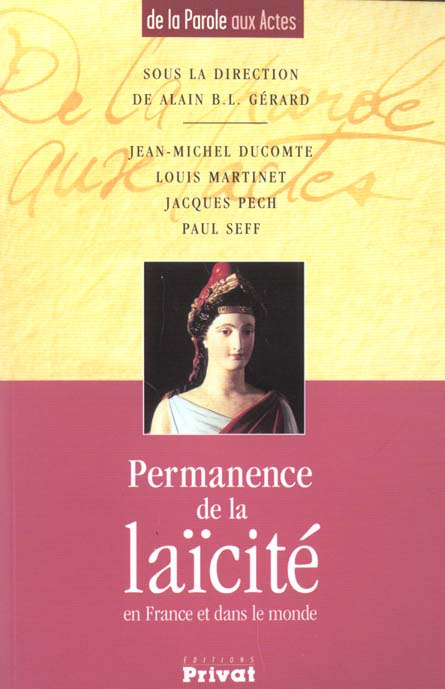 PERMANENCE DE LA LAICITE