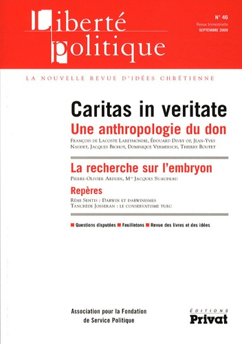 Liberté politique N° 46 : Caritas in veritate