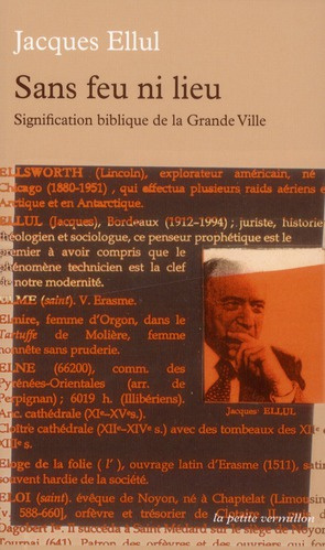 Sans feu ni lieu. Signification biblique de la grande ville
