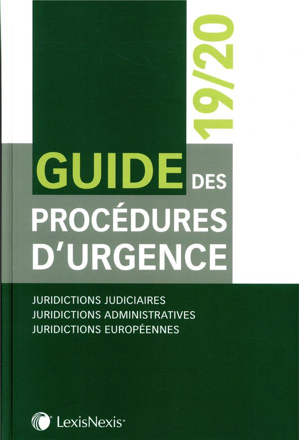Guide des procédures d'urgence. Edition 2019-2020