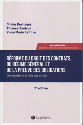 Réforme du droit des contrats du régime général. Commentaire article par article, 2e édition