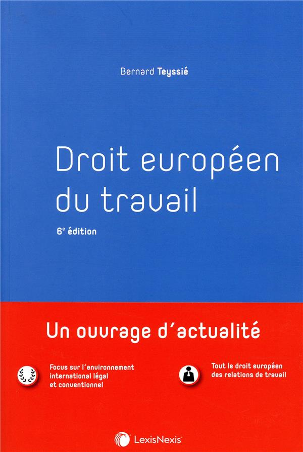 Droit européen du travail. 6e édition