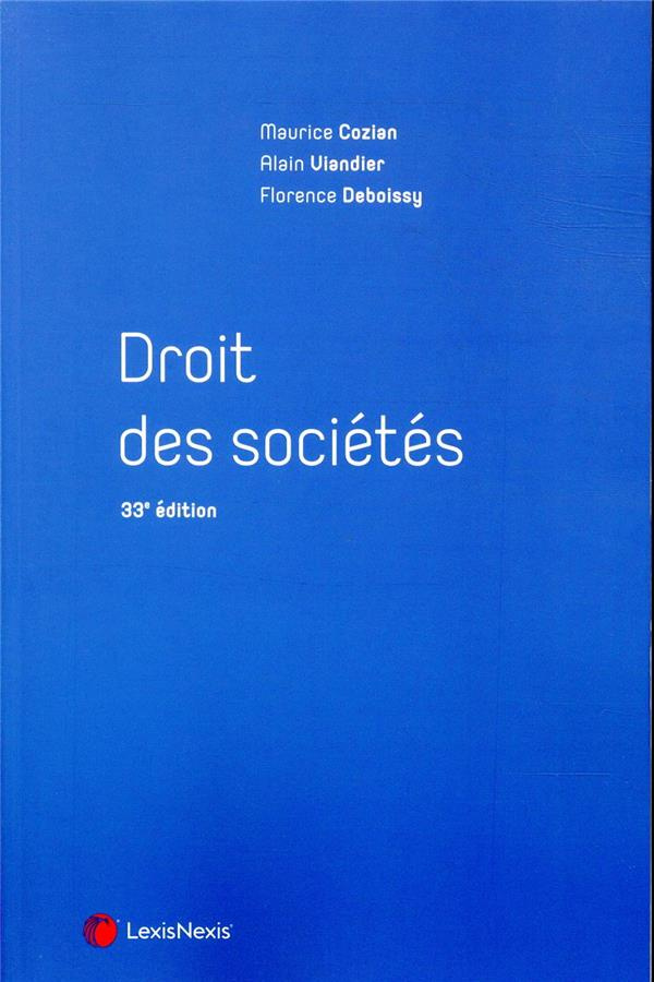 Droit des sociétés. 33e édition