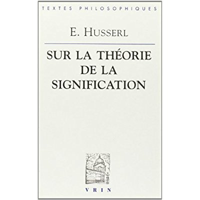 LECONS SUR LA THEORIE DE LA SIGNIFICATION