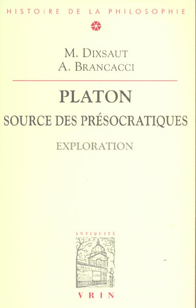 PLATON SOURCE DES PRESOCRATIQUES