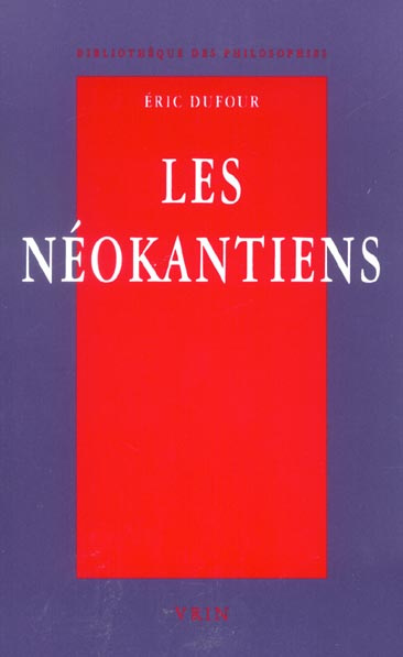 LES NEOKANTIENS VALEUR ET VERITE