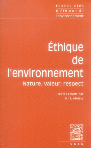 TEXTES CLES D ETHIQUE DE L ENVIRONNEMENT