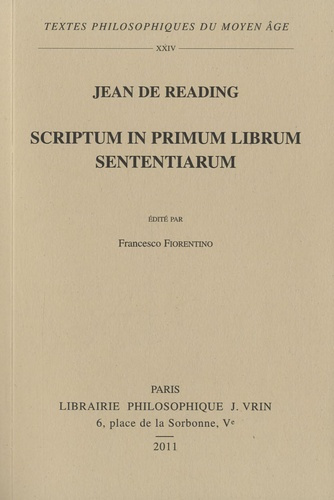 SCRIPTUM IN PRIMUM LIBRUM SENTENTIARUM