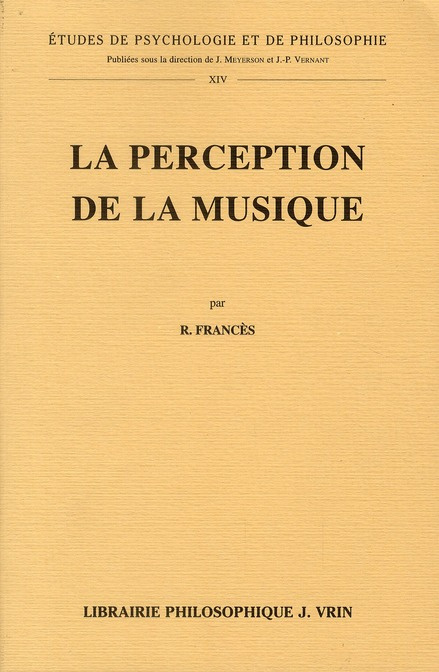 LA PERCEPTION DE LA MUSIQUE